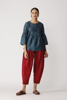 Triffis Embroidered Peasant Top